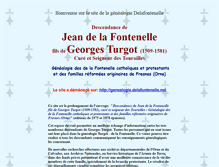 Tablet Screenshot of delafontenelle.net